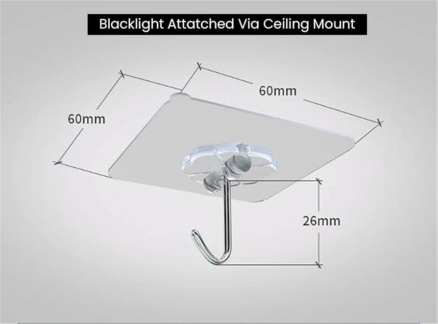 Blacklight Ping Pong Set Glow in The Dark Ping Pong UV Floodlight Table Tennis Neon Ping Pong Ceiling Attachment