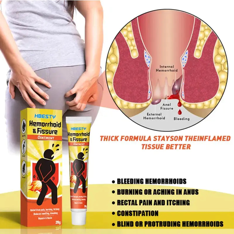 Unisex Herbal Hemorrhoids Health Cream and Compress
