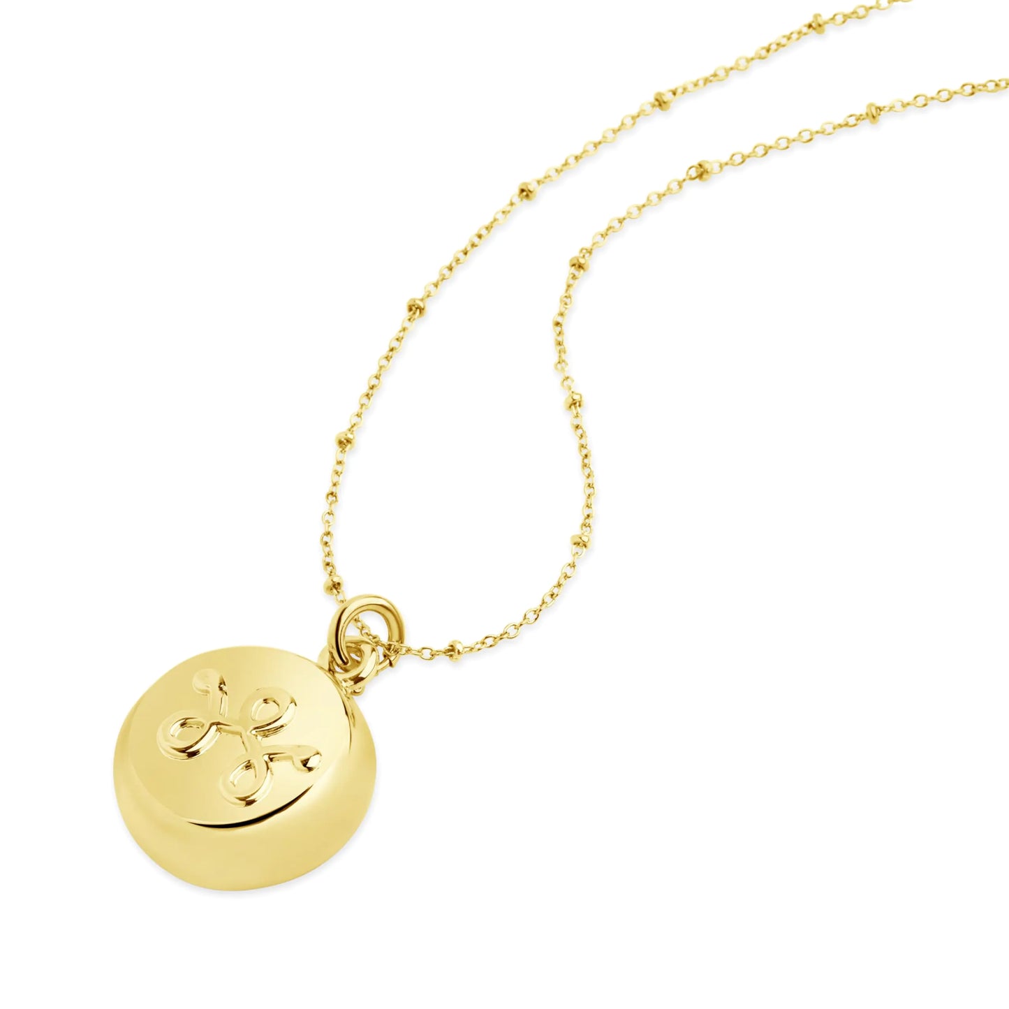 invisawear Smart Jewelry - Personal Safety Device - Gold Necklace