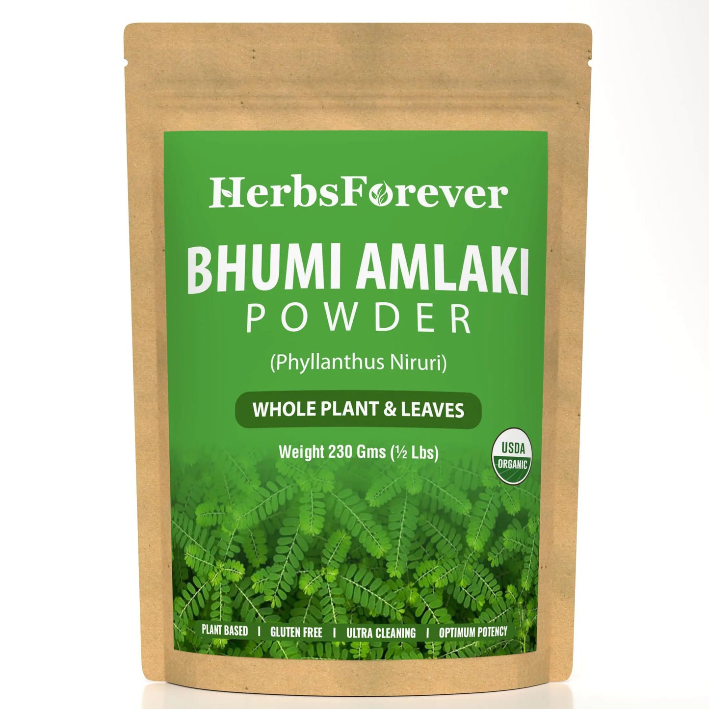 Herbsforever Bhumiamalaki Powder – 230g Phyllanthus Niruri Non-GMO Plant-Based Formula for Liver Health and Effective Natural Detox