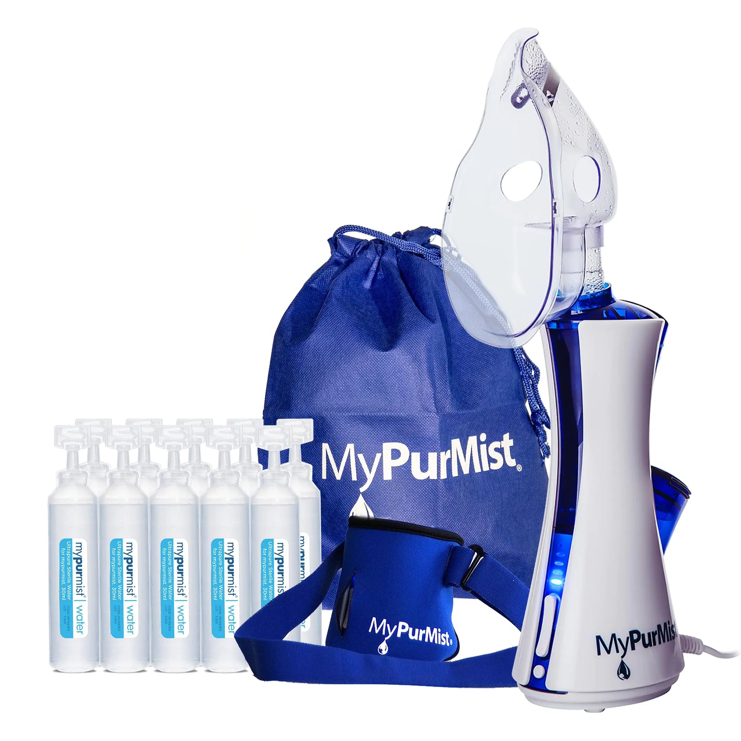 MyPurMist New Classic Handheld Personal Steam Inhaler Vaporizer and Humidifier (Plug-in) with Bonus Hands-Free Holder