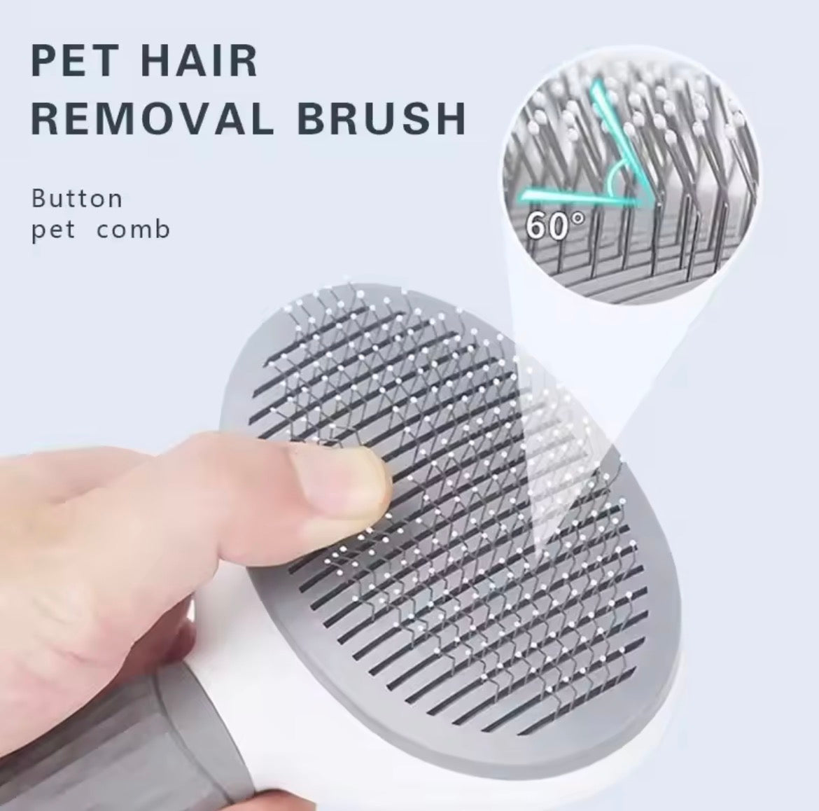 Cat Brush Self Cleaning Slicker Brush for Shedding and Grooming Removes Loose Undercoat Mats and Tangled Hair Grooming Comb for Cats Dogs Gray.                              #doggrooming #catgrooming #petbrush #deshedding