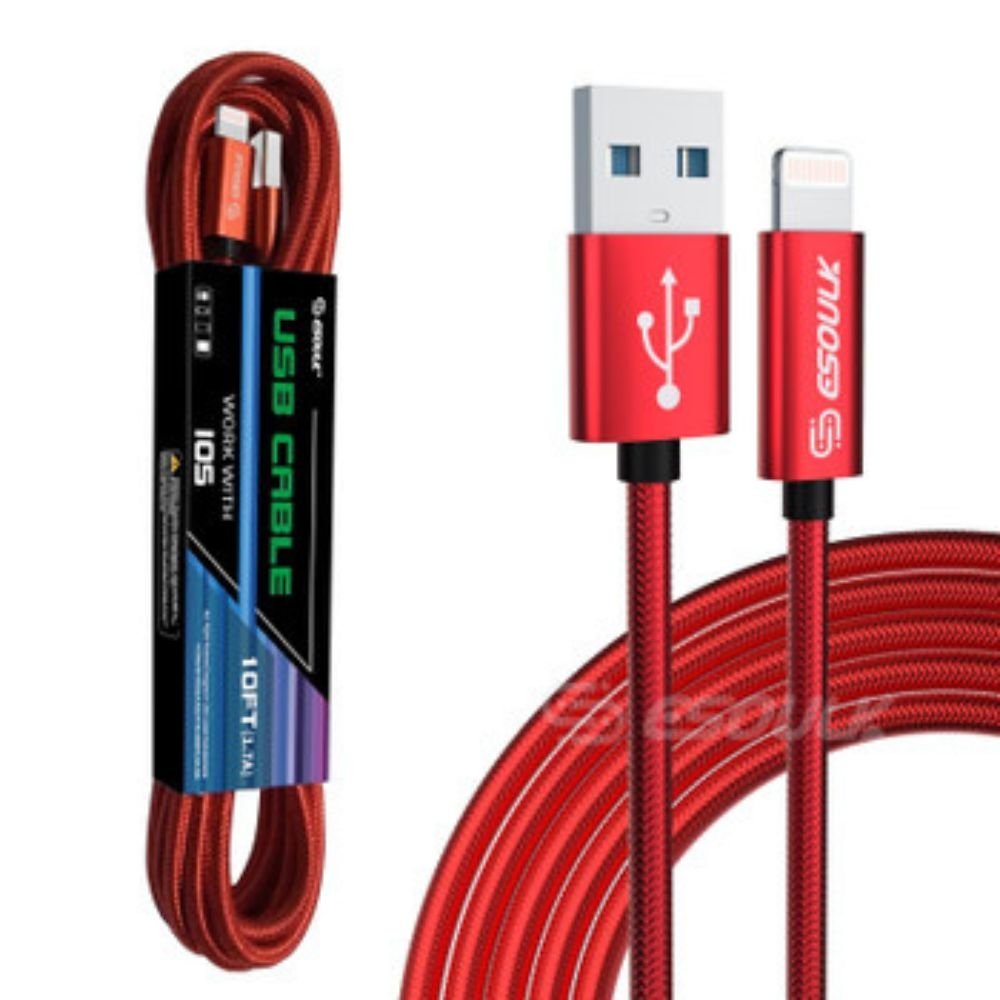 10FT USB Cable For IPhone XS/XR/XS MAX 1.7A - Shaikat And Zuthi’s Tech Ideas