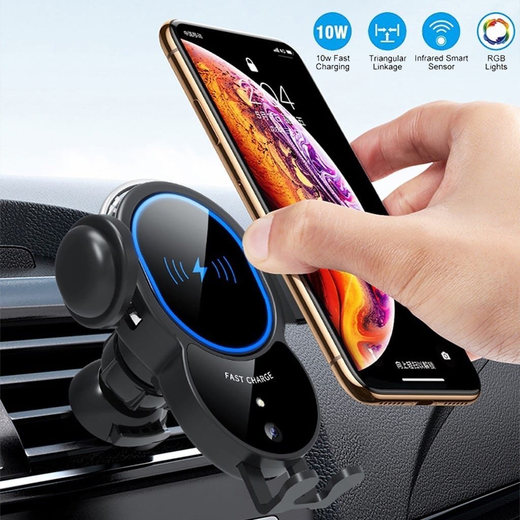 10W Wireless Automatic Clamping Mount Fast Charger For Your Car - Shaikat And Zuthi’s Tech Ideas