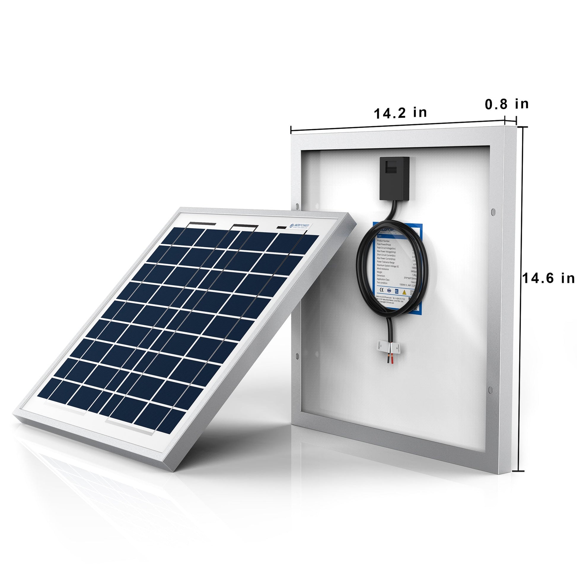 15 Watt 12 Volt Polycrystalline Solar Panel - Shaikat And Zuthi’s Tech Ideas