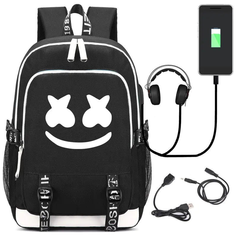 Glow-in-the-Dark Backpack for Students and Casual Use