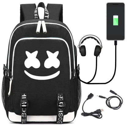 Glow-in-the-Dark Backpack for Students and Casual Use