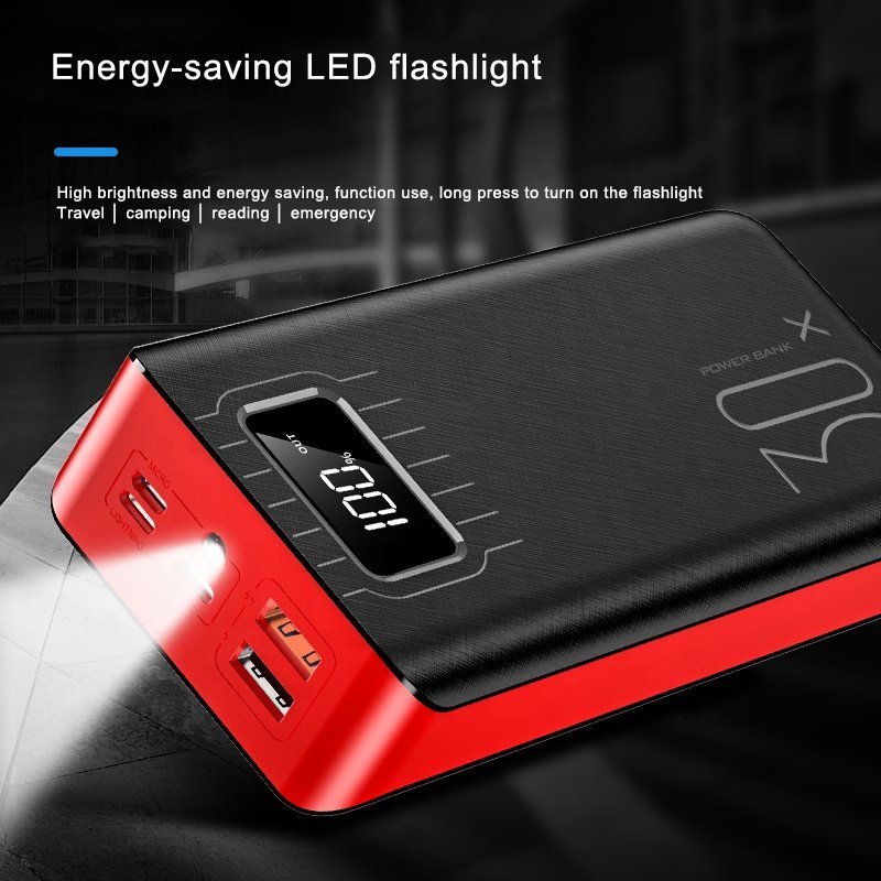 20000mAh External Battery Power Bank Dual USB With LED Flashlight - Shaikat And Zuthi’s Tech Ideas