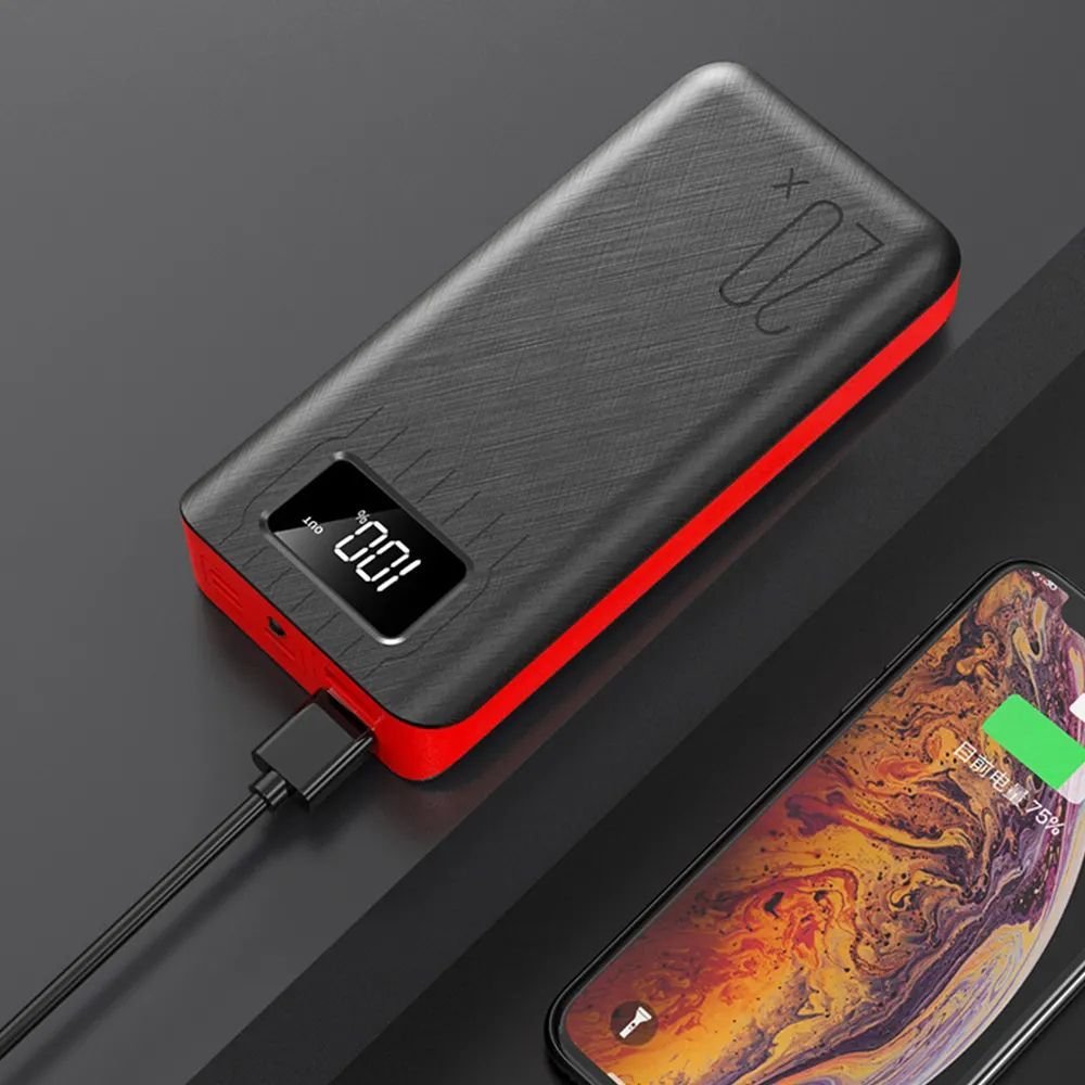 20000mAh External Battery Power Bank Dual USB With LED Flashlight - Shaikat And Zuthi’s Tech Ideas