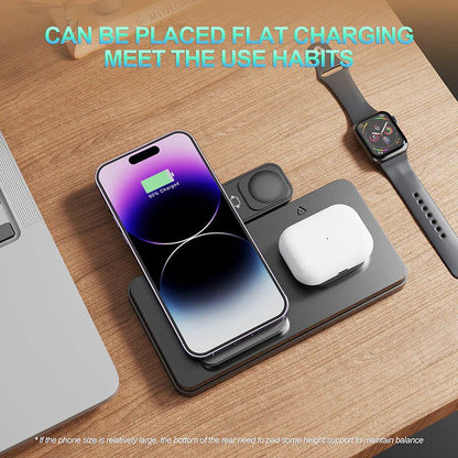 3 - in - 1 Wireless Charger Stand & Pad | Fast Charging Station for Desk. - Shaikat And Zuthi’s Tech Ideas
