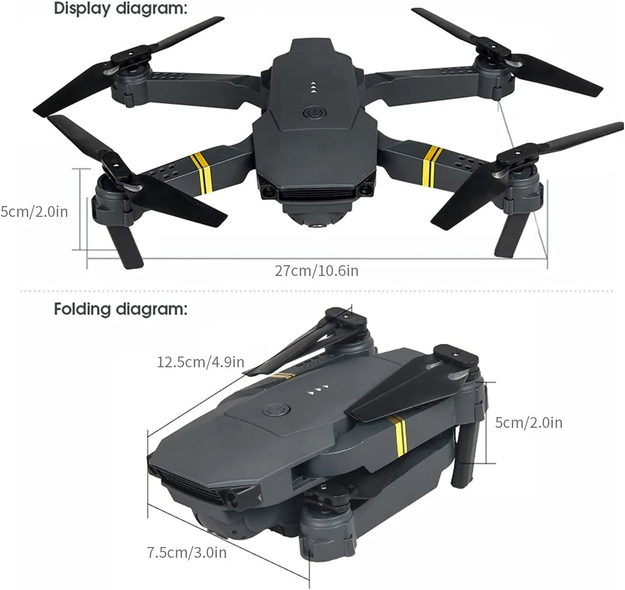 4K HD Dual Camera RC FPV WiFi Portable Wide Angle Foldable Quadcopter Drone - Shaikat And Zuthi’s Tech Ideas