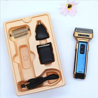 3-in-1 Electric Shaver for Personal Beard Care