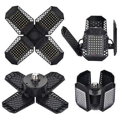 80W LED Garage Light with Folding Design