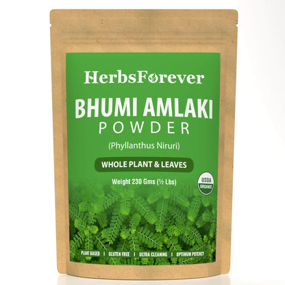 Herbsforever Bhumiamalaki Powder – 230g Phyllanthus Niruri Non-GMO Plant-Based Formula for Liver Health and Effective Natural Detox