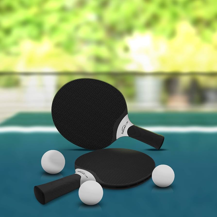 Senston Table Tennis Rackets Set Professional Table Tennis Racket with 3 Balls Composite Rubber Ping Pong Paddle Set
