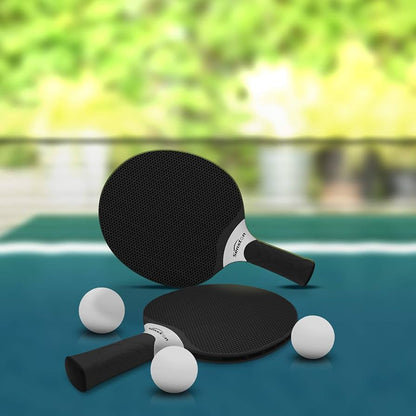 Senston Table Tennis Rackets Set Professional Table Tennis Racket with 3 Balls Composite Rubber Ping Pong Paddle Set