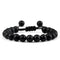 Frosted Black agate / 8MM