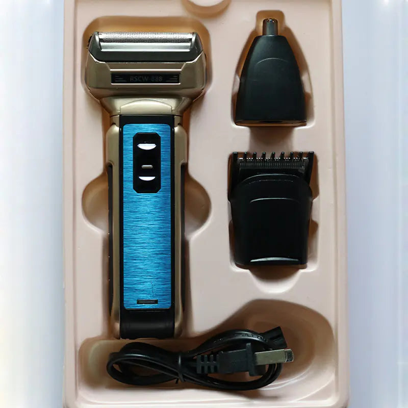 3-in-1 Electric Shaver for Personal Beard Care