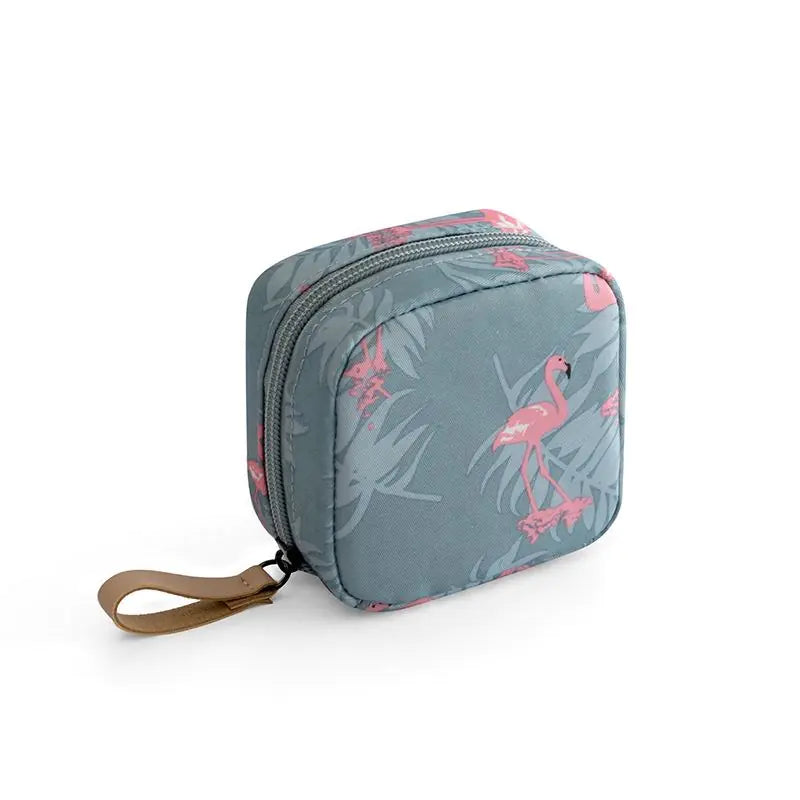 Portable Flamingo Cosmetic Organizer Bag