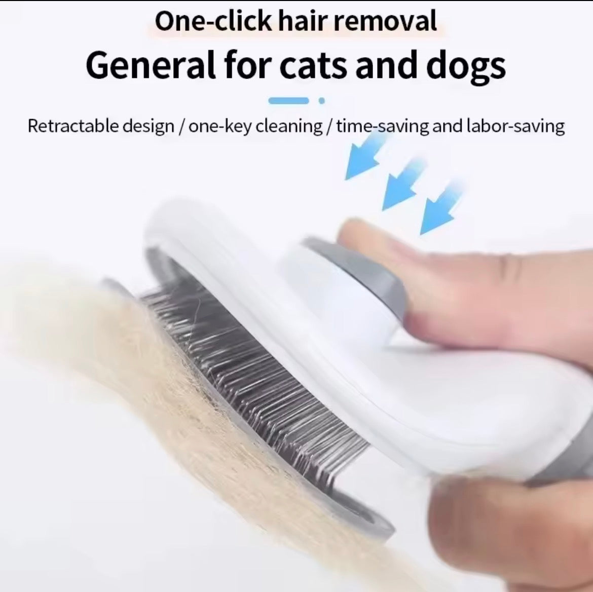 Cat Brush Self Cleaning Slicker Brush for Shedding and Grooming Removes Loose Undercoat Mats and Tangled Hair Grooming Comb for Cats Dogs Gray.                              #doggrooming #catgrooming #petbrush #deshedding