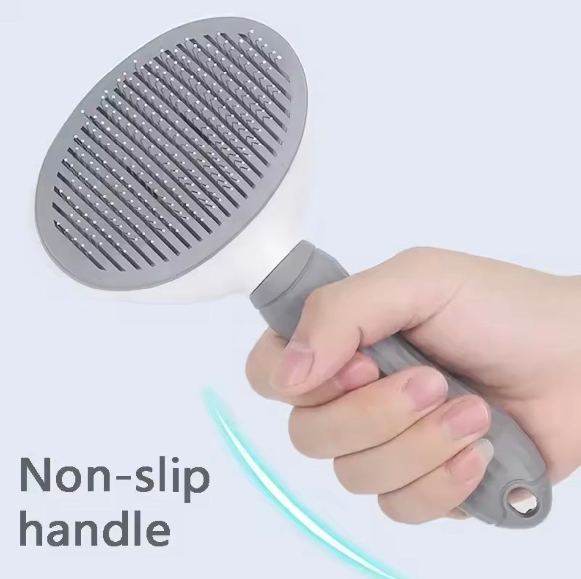 Cat Brush Self Cleaning Slicker Brush for Shedding and Grooming Removes Loose Undercoat Mats and Tangled Hair Grooming Comb for Cats Dogs Gray.                              #doggrooming #catgrooming #petbrush #deshedding