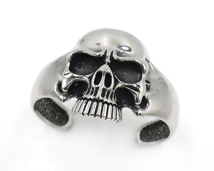 Retro Titanium Steel Men's Bracelet with Skull Design