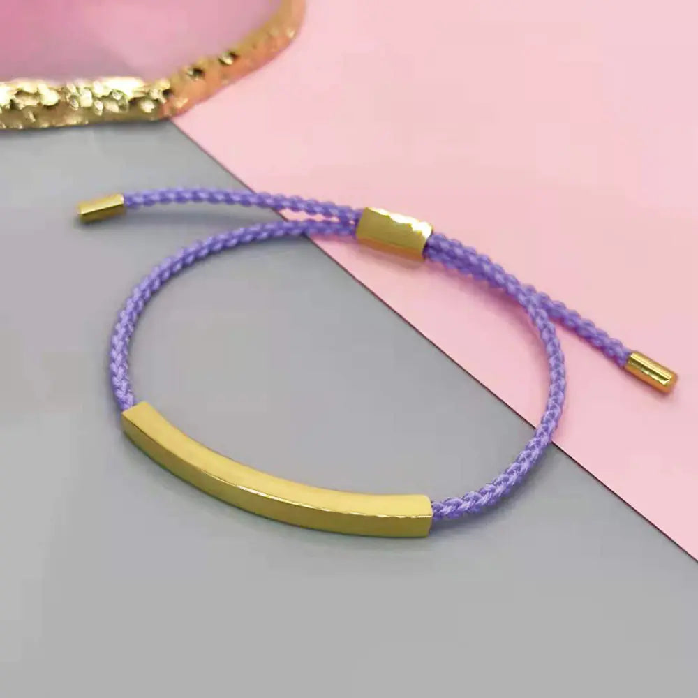 Adjustable Titanium Steel Hollow Elbow Braid Bracelet