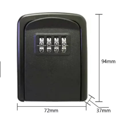 Key Lock Box for Outside – Heavy-Duty Waterproof Key Safe with 5-Key Capacity & Resettable Code for Home, Garage, Airbnb & Emergency Access