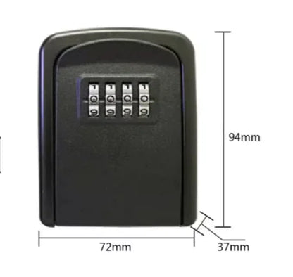 Key Lock Box for Outside – Heavy-Duty Waterproof Key Safe with 5-Key Capacity & Resettable Code for Home, Garage, Airbnb & Emergency Access