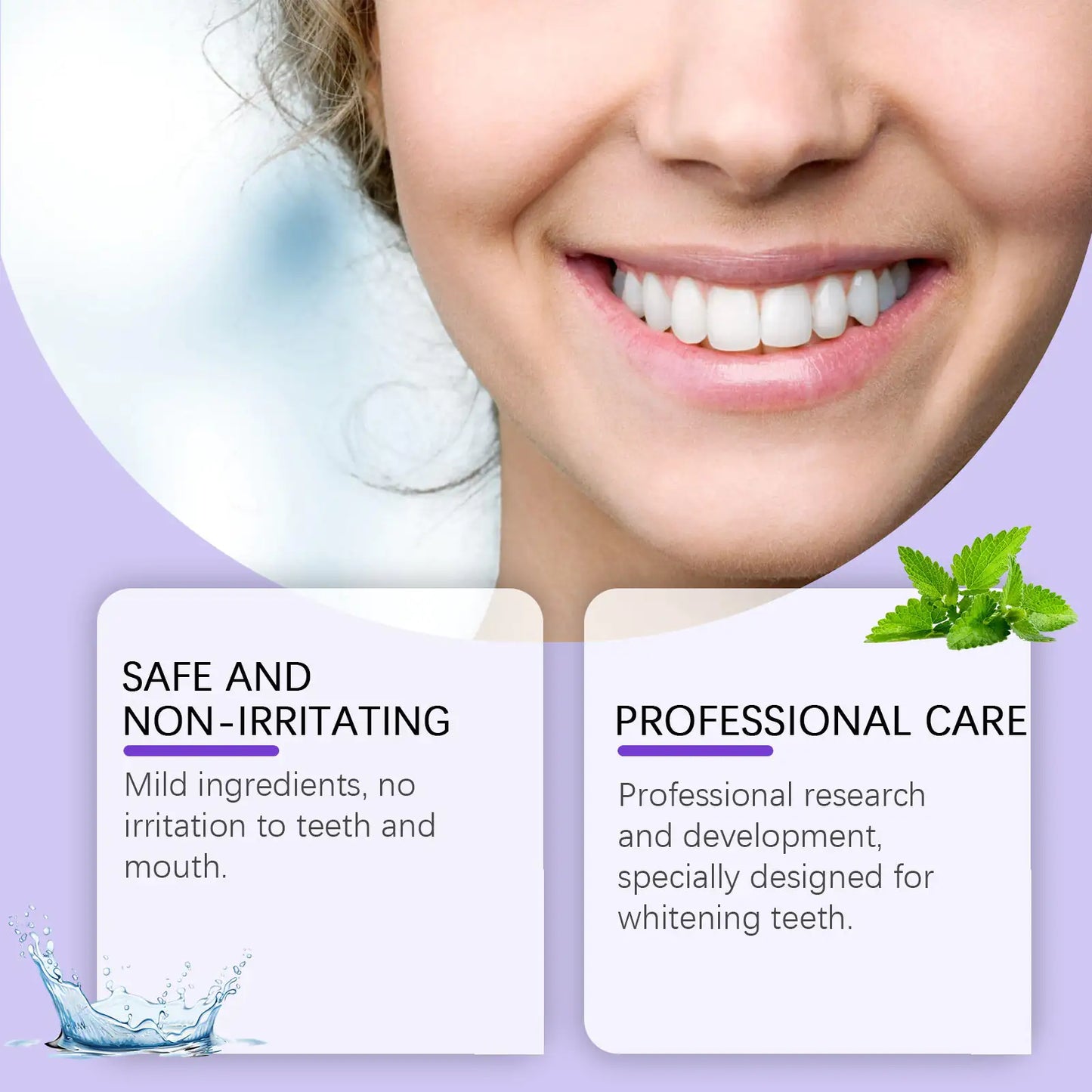 Eelhoe Purple Toned Teeth Set Clean Teeth Breath Care Mouth Clean Mouth Care