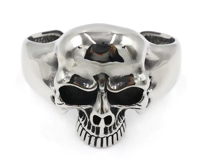 Retro Titanium Steel Men's Bracelet with Skull Design