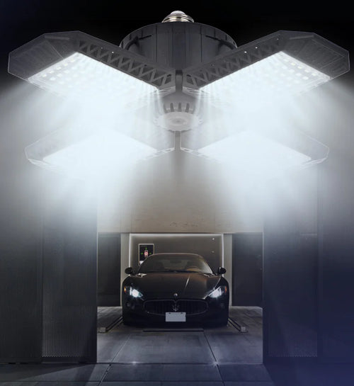 80W LED Garage Light with Folding Design