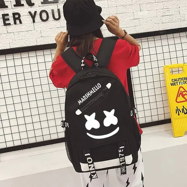 Glow-in-the-Dark Backpack for Students and Casual Use