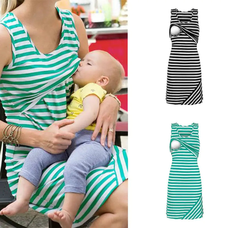 Nursing Dress - Popular Striped Dress on eBay