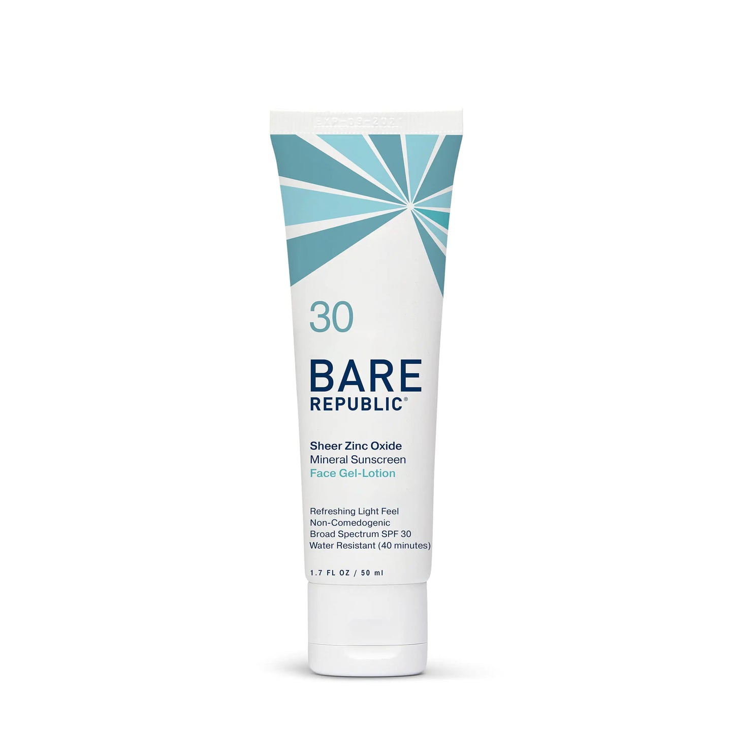 Bare Republic Mineral Gel Sunscreen SPF 30 Sunblock Face Lotion Light and Hydrating Skin Care 1.7 Fl Oz