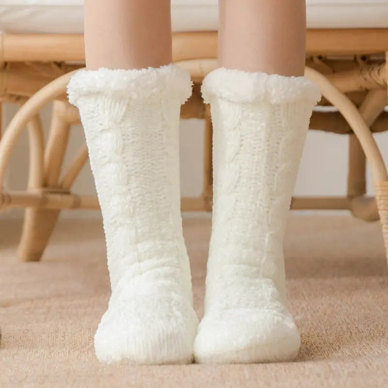 Plus Velvet Ladies Winter Warm Floor Sleeping Socks