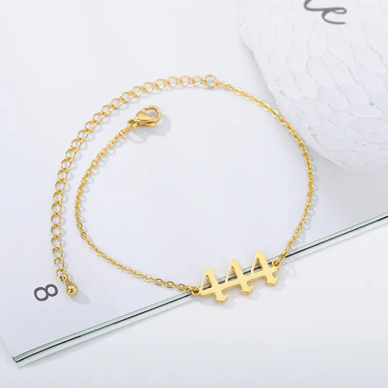 Stainless Steel Personal Lucky Angel Digital Bracelet