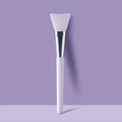White Silicone Facial Mask Brush for Skin Care (1pc)