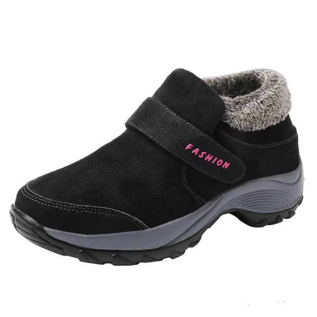 Warm Women's Cushion Sole Non-Slip Sports Shoes