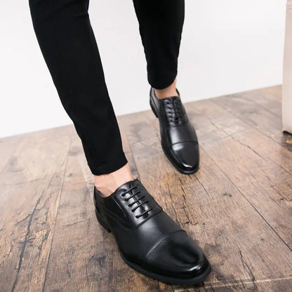 Men's Leather Dress Shoes - Stylish Business Casual