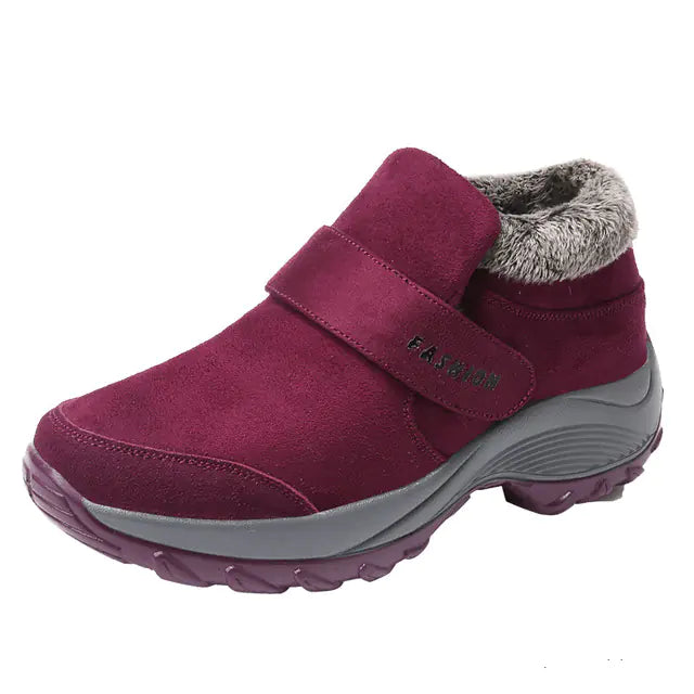 Warm Women's Cushion Sole Non-Slip Sports Shoes