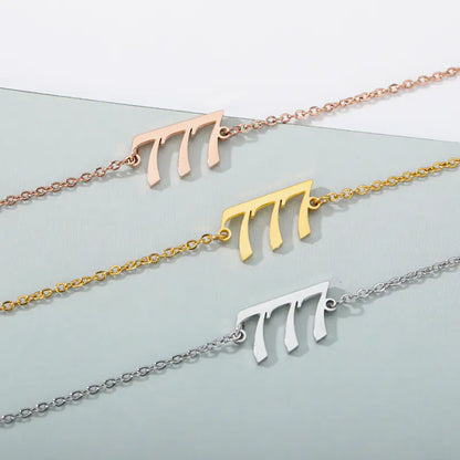 Stainless Steel Personal Lucky Angel Digital Bracelet