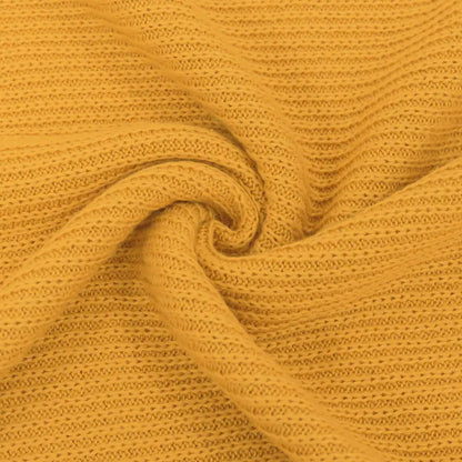 Winter Warm Solid Color Knit Sweater Dress for Plus Size