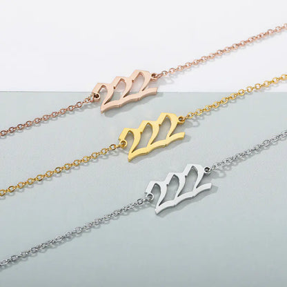 Stainless Steel Personal Lucky Angel Digital Bracelet
