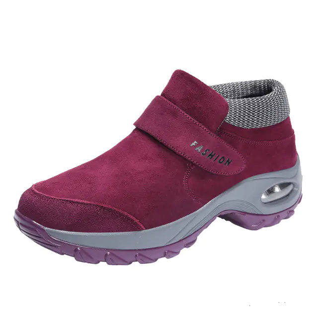 Warm Women's Cushion Sole Non-Slip Sports Shoes