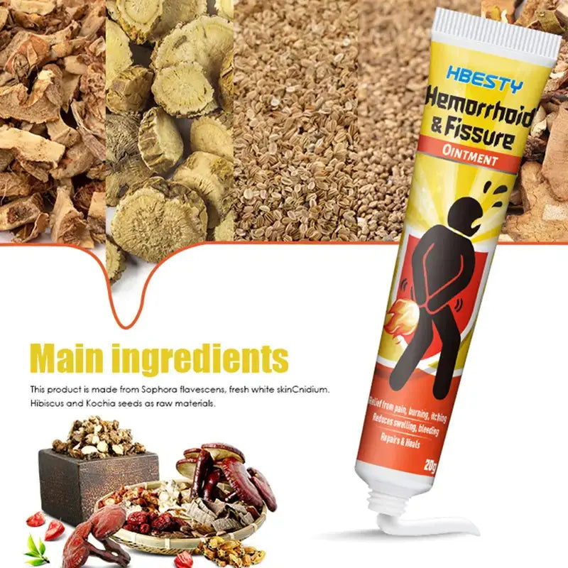 Unisex Herbal Hemorrhoids Health Cream and Compress