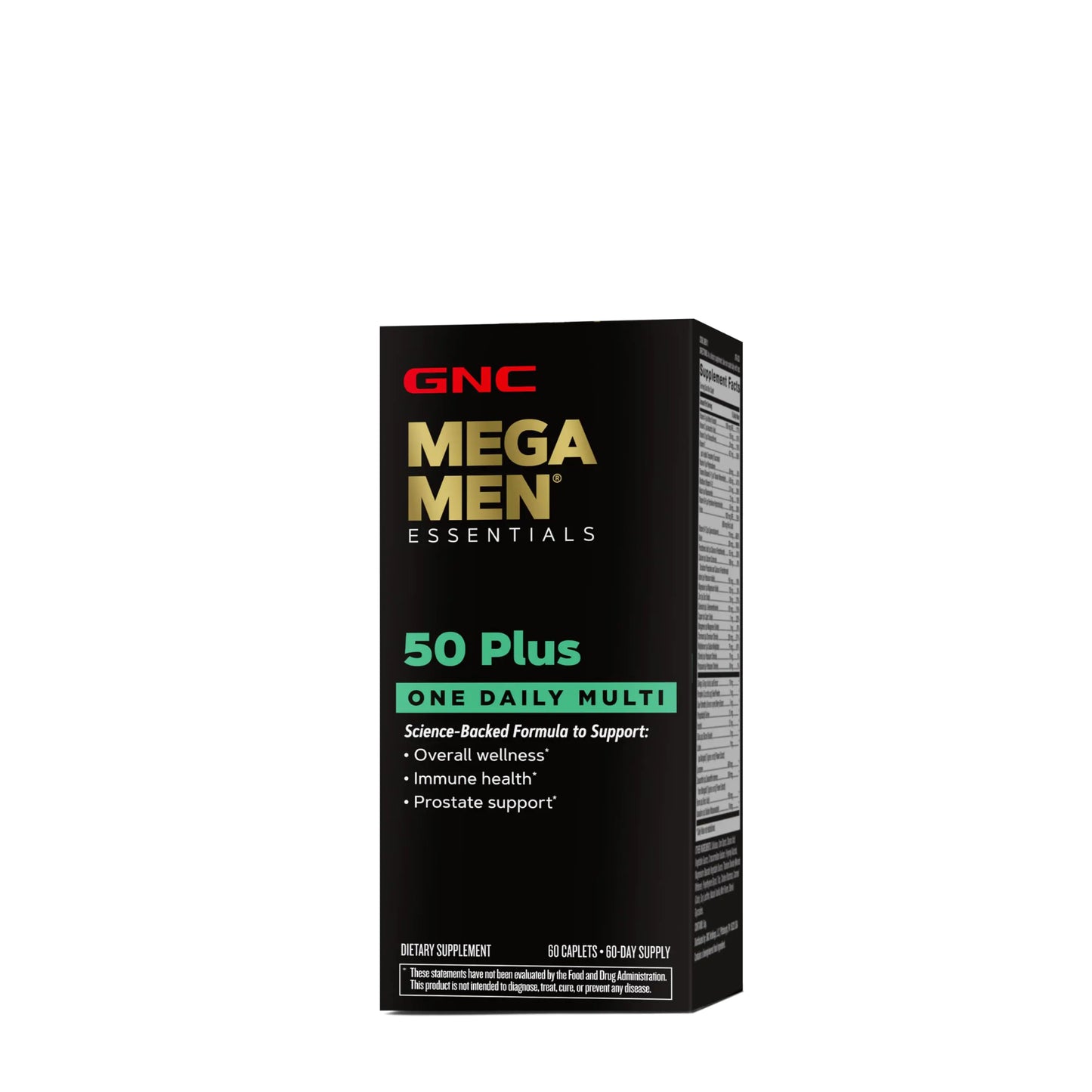 GNC Mega Men 50 Plus Multivitamin | Heart Health | Prostate and Circulatory Support | 1 Daily