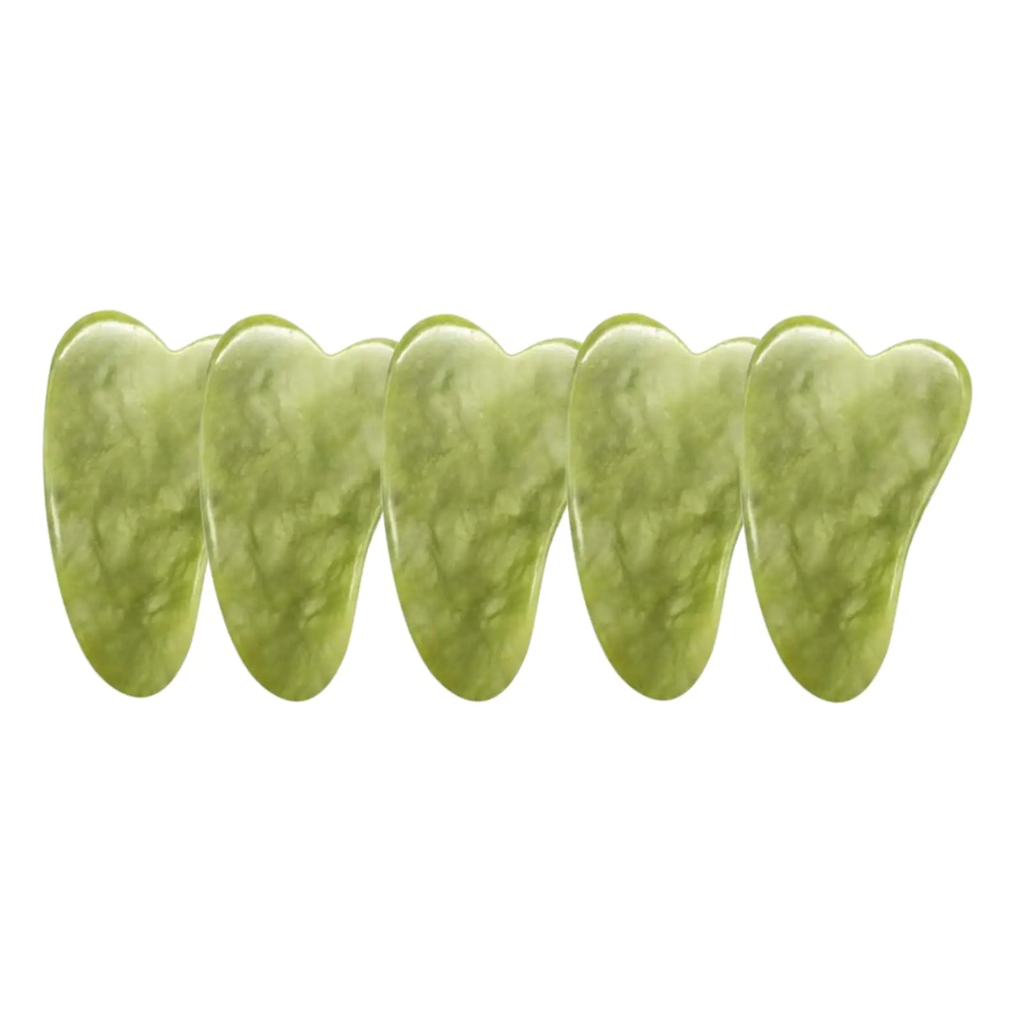 WEISIPU Skin Facial 5Pcs Care Gua Sha Guasha Treatment Massage Natural Jade Board Traditional Scraping Scraper Tool