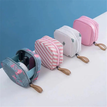 Portable Flamingo Cosmetic Organizer Bag