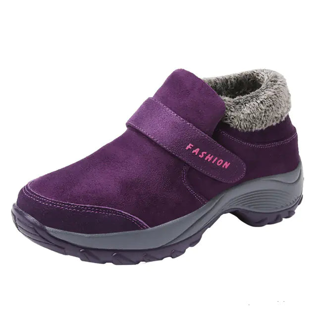 Warm Women's Cushion Sole Non-Slip Sports Shoes